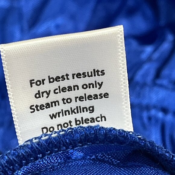 Shore Romper Womens S Blue Satin Floral Faux Wrap Flowy Tropical Vacation - Picture 11 of 12